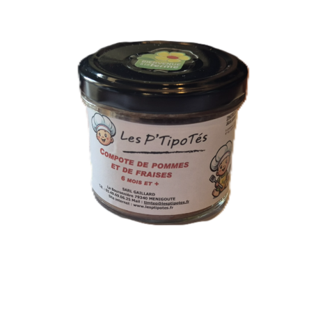 Compote de pommes fraises