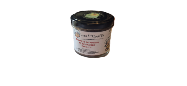 Compote de pommes fraises