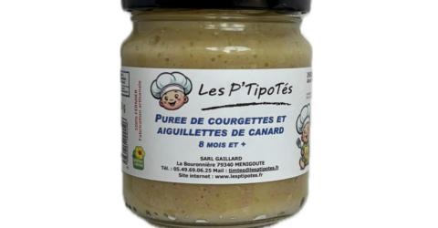 Purée de courgette & aiguillettes..
